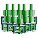 Happy Nights Neem Mosquito Refill | Herbal Neem Repellent | Repellent | Insect Vaporizer | Prevent from Dengue | Completely Herbal Safe for Children | 45 ml (Pack of 10 Refill plus 1 machine)