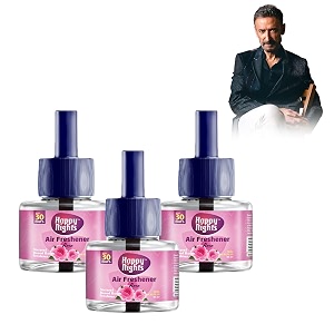 shadow securitronics happy nights plug in room freshener kitrose fragrancefloral air freshener for homebedroombathroomoffice and living spaces3 refill 45ml  1 machineoil
