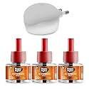 Happy Nights Plug In Room Freshener Kit | Oud Fragrance | Floral Air Freshener for Home, Bedroom, Bathroom, Office and Living Spaces | Long-Lasting &amp; Safe | 3 Refill (45ml) + 1 Machine