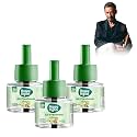 Shadow Securitronics Happy Nights Plug In Room Freshener Kit|Jasmine Fragrance|Floral Air Freshener for Home,Bedroom,Bathroom,Office and Living Spaces|3 Refill (45ml) + 1 Machine,Oil