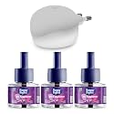 Happy Nights Plug in Room Freshener Kit | Lavendar Fragrance | Floral Air Freshener for Home, Bedroom, Bathroom, Office and Living Spaces | Long-Lasting &amp; Safe | 3 Refill (45ml) + 1 Machine
