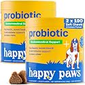 Happy Paws Probiotics for Dogs for Gut Health, 200 Soft Chews
