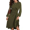 Happy Sailed Women39s Long Sleeve Ruched Waist