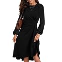 Happy Sailed Women39s Long Sleeve Ruched Waist