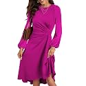 Happy Sailed Women39s Long Sleeve Ruched Waist