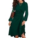Happy Sailed Women39s Long Sleeve Ruched Waist