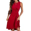 Happy Sailed Women39s Summer Dresses Sleeveless Ruched