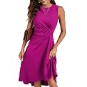 Happy Sailed Women39s Summer Dresses Sleeveless Ruched