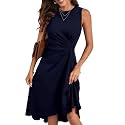 Happy Sailed Women39s Summer Dresses Sleeveless Ruched