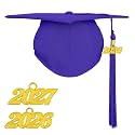 Happy Secret Adult Matte Graduation Cap with 2026 Tassel, Adjustable