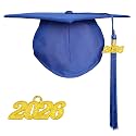 Happy Secret Adult Matte Graduation Cap with 2026 Tassel, Adjustable