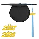 Happy Secret Adult Matte Graduation Cap with 2026 Tassel, Adjustable