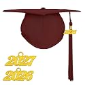 Happy Secret Adult Matte Graduation Cap with 2026 Tassel, Adjustable