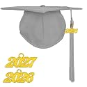 Happy Secret Adult Matte Graduation Cap with 2026 Tassel, Adjustable