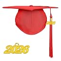 Happy Secret Adult Matte Graduation Cap with 2026 Tassel, Adjustable