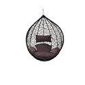 Happy Star Outdoor Furniture Single Seater Swing Without Stand (Brown With Brown Cushion)