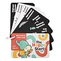 Happy Start High Contrast Baby Cards for Newborns - Black &amp; White Cards, Water-Resistant, BPA-Free, Portable Educational Flashcards for Visual Stimulation, Award-Winning, Ages 0+ (English &amp; Español)