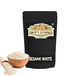 happy string- sesame  til seeds hulled for toppings and eating 1 kg