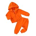 Happy Town Baby Clothes for Girls Boys Clothes Solid Color Zipper Hoodie and Pants Set Infant Fall Winter Outfits