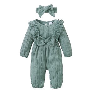 Happy Town Baby Girl Romper Infant Fall