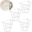 Happy Tree (4 Pack) White Fire Sprinkler Head Guard Cage Protector Cover for Both 1/2" &amp; 3/4" Fire Head for Protecting Side Wall &amp; Pendent &amp; Flush Mount Head Fire Sprinkler Covers for Ceiling
