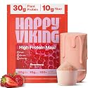 Happy Viking Plant-Based Vegan Protein Powder +100 Superfoods - Strawberry