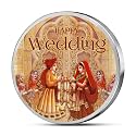 MOHUR Happy Wedding Coloured (999) Pure Silver Coin