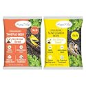 Happy Wings Thistle Seed &amp; Sunflower Seeds Bird Food Combo, 5 LB x 2 Pack