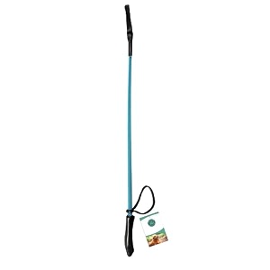 nylon padded plastic dog training hunter stick for dogs amp puppies blue pack of 1