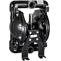 Happybuy Air-Operated Double Diaphragm Pump 1 inch Inlet Outlet Aluminum 35 GPM Max 120PSI, Nitrile Diaphragm, QBY4-25L-1inch-35