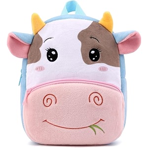 happychild kids plush backpack for boys and girls plush animal cartoon mini backpack little kids bags for 2-5 years