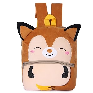 happychild kids plush backpack for boys and girls plush animal cartoon mini backpack little kids bags for 2-5 years