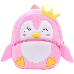 happychild kids plush backpack for boys and girls plush animal cartoon mini backpack little kids bags for 2-5 years