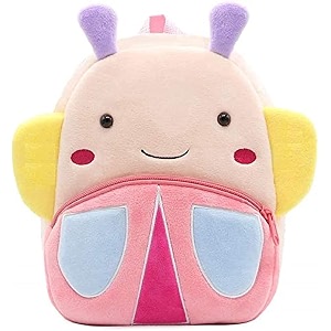 happychild kids plush backpack for boys and girls plush animal cartoon mini backpack little kids bags for 2-5 years