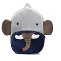 HappyChild Kids Plush Backpack for Boys and Girls, Plush Animal Cartoon Mini Backpack Little kids bags for 2-5 years