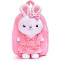 HappyChild Cute Kids School Bag Plush Animal Cartoon Travel Bag for Baby Girl And Boy 1-5 Years (FULL BODY RABBIT)