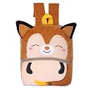 HappyChild Kids Plush Backpack for Boys and Girls, Plush Animal Cartoon Mini Backpack Little kids bags for 2-5 years