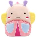 HappyChild Kids Plush Backpack for Boys and Girls, Plush Animal Cartoon Mini Backpack Little kids bags for 2-5 years