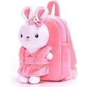 HappyChild Kids Plush Bag Animal Cartoon Mini Travel Bag for Baby Girl Boy 2 to 5 Years