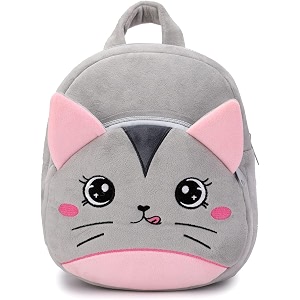 happychild kids plush backpack for boys and girls plush animal cartoon mini backpack little kids bags for 2-5 years