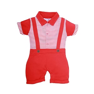 Happykid Boys Cotton Blend Dungaree Set