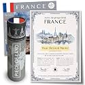 happylandgifts French Premium Gifts for Men and Women | Real Piece of France | Unusual Gift Ideas | Personalised Certificate | Gift ideas of France | French Christmas Gifts | Paris presents