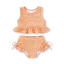 HAPPYMA Baby Swimsuit Toddler Girl Bathing Suit Stripe Bikini