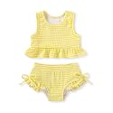 HAPPYMA Baby Swimsuit Toddler Girl Bathing Suit Stripe Bikini