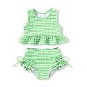HAPPYMA Baby Swimsuit Toddler Girl Bathing Suit Stripe Bikini