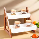 HAPY HAVEN Containers Kitchen Rack Wood Kitchen