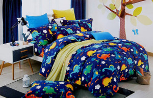 harbell home cotton double king sized bedding set design 2 1 kids comforter 1 matching bedsheet 2 pillow covers