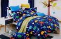 Harbell Home Cotton Double King Sized Bedding Set (Design 2, 1 Kids Comforter, 1 Matching Bedsheet, 2 Pillow Covers)