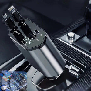 harboan 100 w qualcomm certified turbo car charger black with usb cable