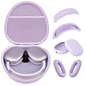 Hard Case for AirPods Max 2 Supports Sleep Mode,Travel Carrying Headphone Case with AirPods Max 2/1 Silicone Earpad Case/Ear Cups/Headband Cover,AirPod Max Protective Portable Storage Bag-Pastel Lilac